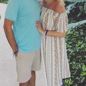 Floral Old Navy off shoulder Midi length Dress